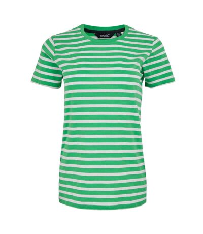 T-shirt bayletta femme vert île / blanc Regatta