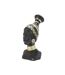 Statuette Tête Femme Tribu Massai 38cm Noir-3