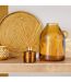 Vase Anse en Verre Bouteille 25cm Ocre-3