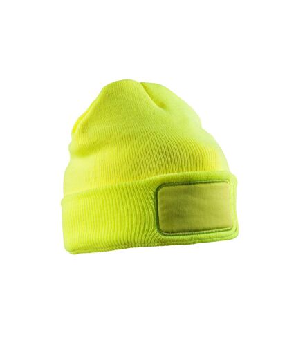 Recycled thinsulate beanie fluorescent yellow Result Genuine Recycled