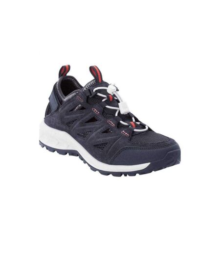 Baskets Woodland Hybrid Low Femme Bleu Marine Foncé Jack Wolfskin