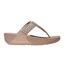 Womens/ladies Lulu Maxi Crystal Sandals Beige Fit Flop-1