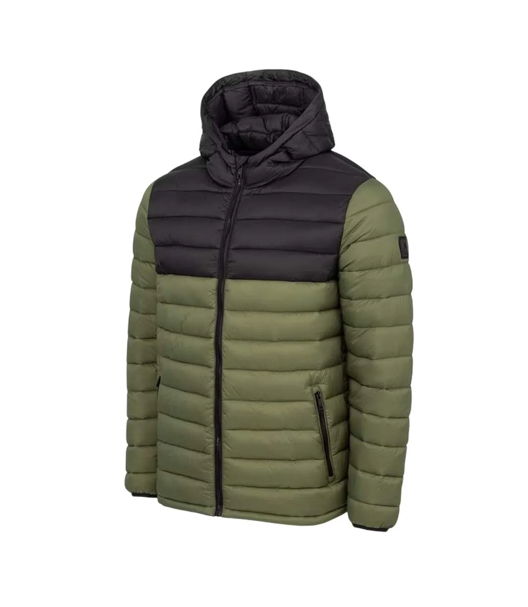 Doudoune À Capuche Motif/style Micro Homme Vert Kaki SoulCal-3