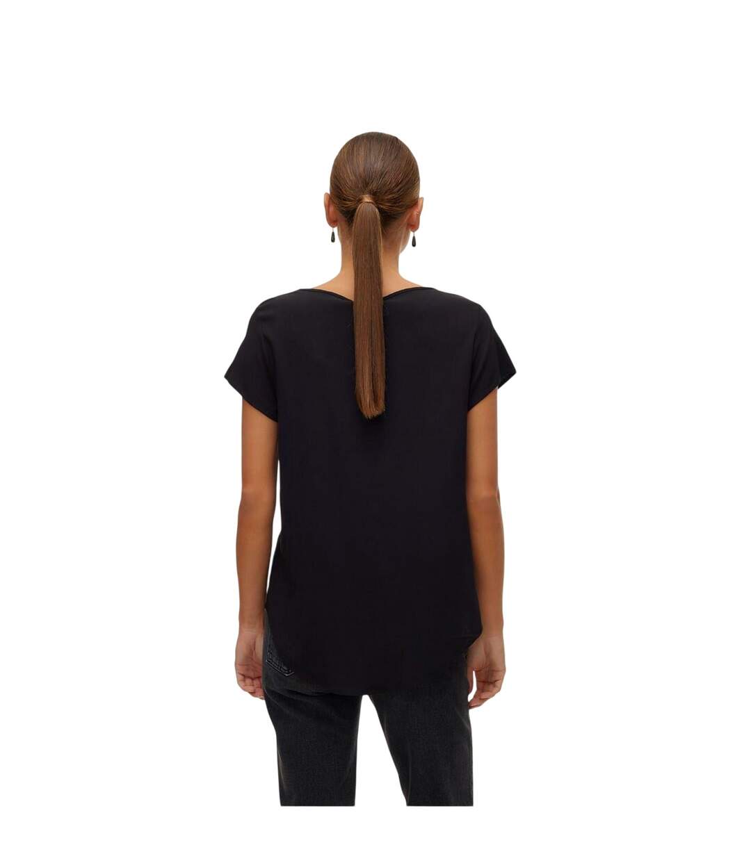 T-shirt Bella Femme Noir Vero Moda-3