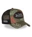 Casquette trucker effet usé avec patch et print Café Vondutch-4