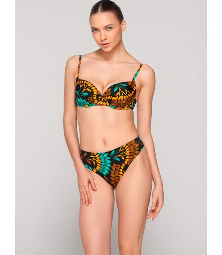 Bas maillot slip de bain 5cm plissé EMERALD Luna Splendida