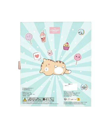 Coffret 4 Bougies Parfumées Kawaii 19cm Guimauve