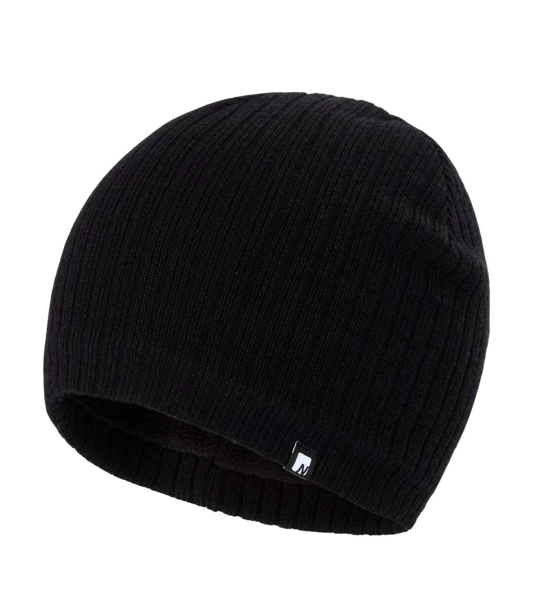Unisex Adult Vail Ribbed Wool Beanie Black Nevica-1