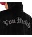 Sweat zippé à capuche femme en velours avec poches et strass Diams Vondutch-4