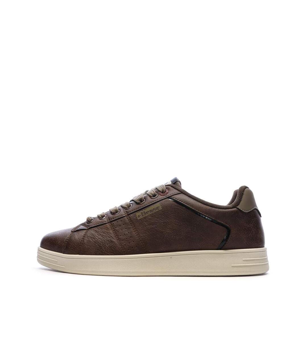 Baskets marrons homme ellesse pansit-1