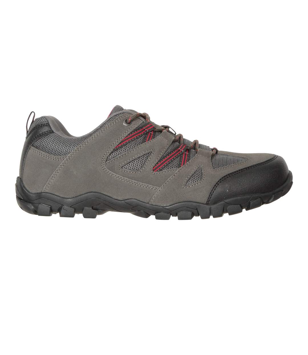 Mens outdoor iii suede walking shoes dark grey Mountain Warehouse-4