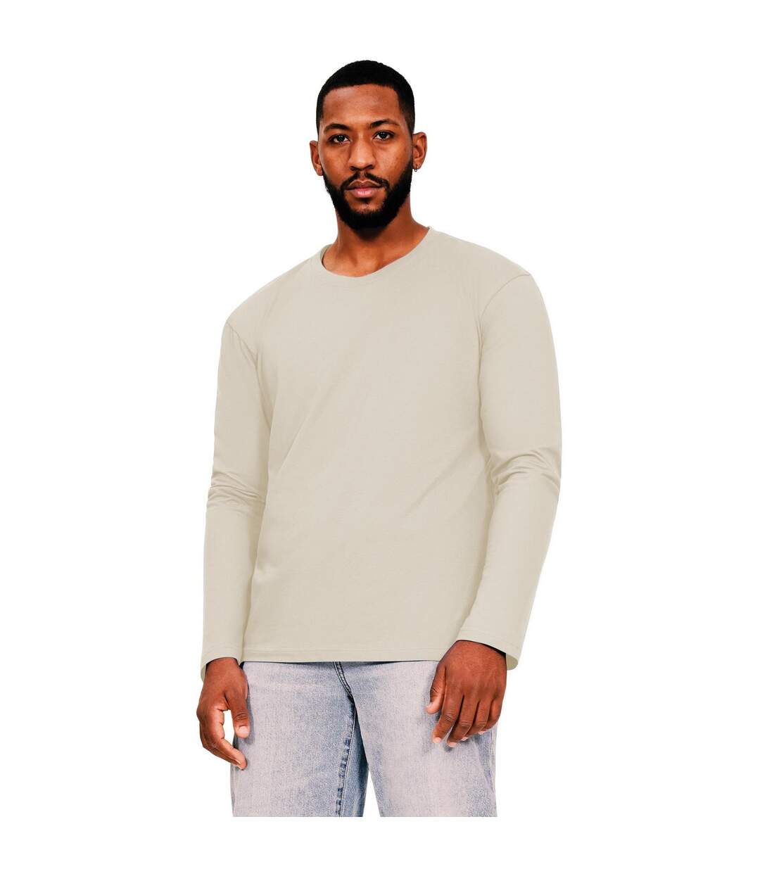 Mens performance t-shirt ecru Casual Classic-1
