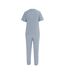 Ensemble De Pyjama Manches Courtes Femme Gris Miso-2