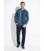 Pull col polo zippé jacquard rayé laine-3