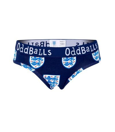 OddBalls Womens/Ladies Classic England FA Briefs (Blue/White) - UTOB176
