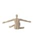 Statuette Bras Ouverts en Résine Shawn 57cm Beige-3