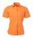 chemise popeline manches courtes - JN679 - femme - orange