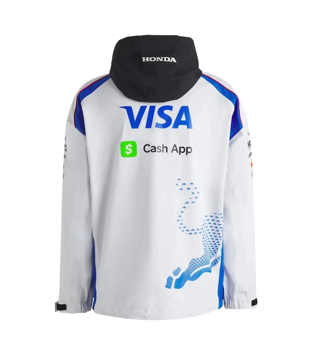 Mens Bw Visa Cash App Red Bull Hooded Jacket White Hugo-2