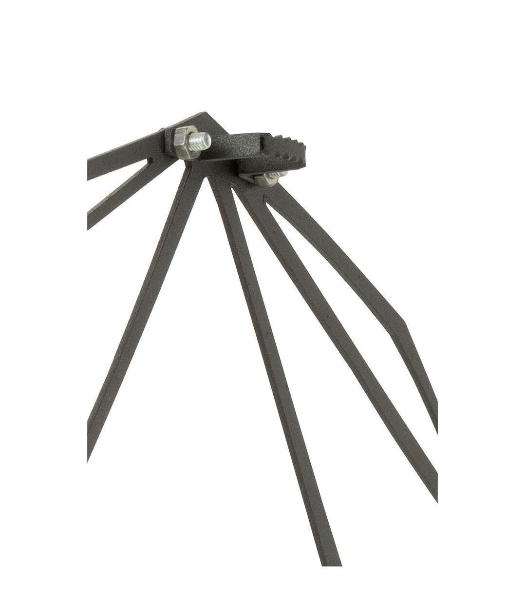 Décoration Murale en Métal Tête de Mort 50cm Noir-2