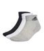Lot de trois paires de chaussettes grises/blanches/noires homme adidas ank-1