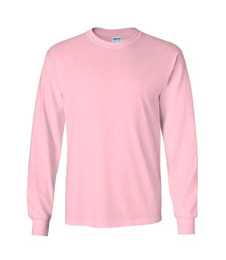 T-shirt uni à manches longues Gildan pour homme (Rose clair) - UTBC477