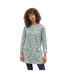 Womens/ladies Leaf Jacquard Textured Tunic Multicoloured WoolOvers-2