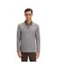 Polo Manches Longues Homme Gris Kaki Boss-4