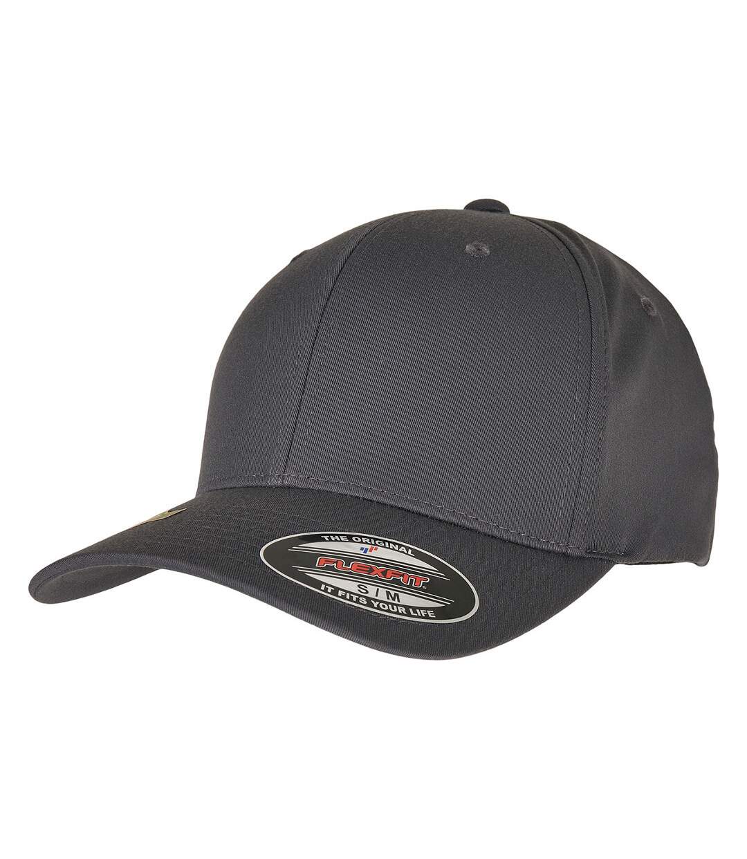 Casquette de baseball flexfit adulte gris Yupoong-1