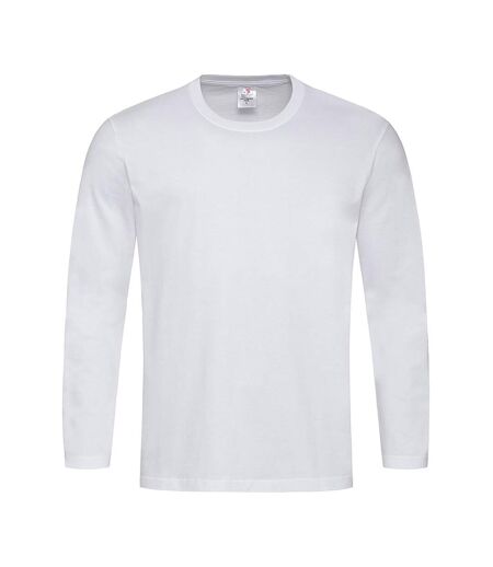 T-shirt à manches longues homme blanc Stedman