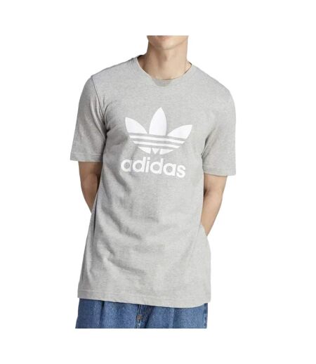 T-shirts Gris Homme Adidas Trefoil - L