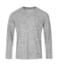 T-shirt manches longues - Homme - ST9080 - gris clair mélange