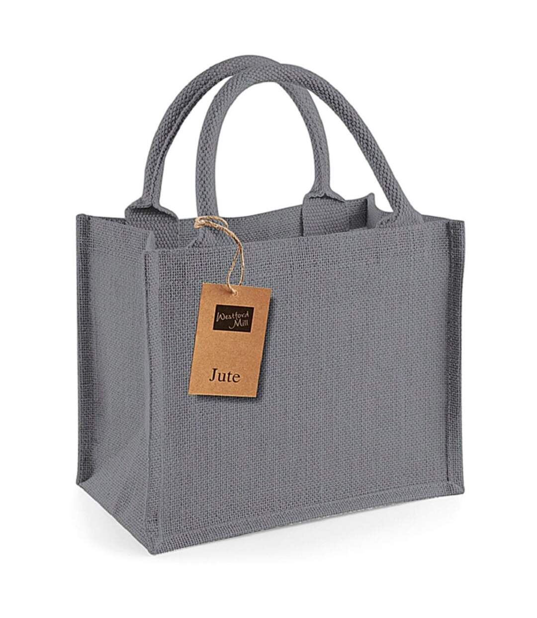 Cabas en toile de jute - W412 - gris graphite-2