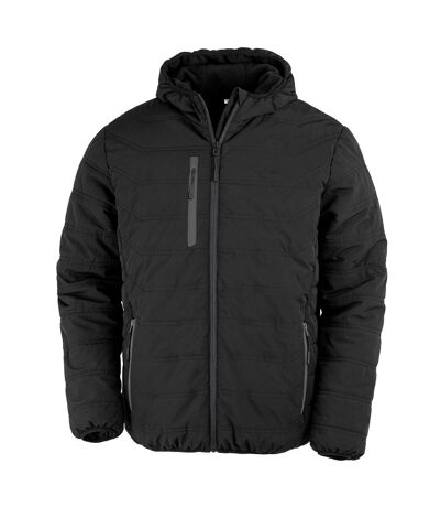 Result Genuine Recycled Mens Compass Padded Jacket (Black) - UTRW8196