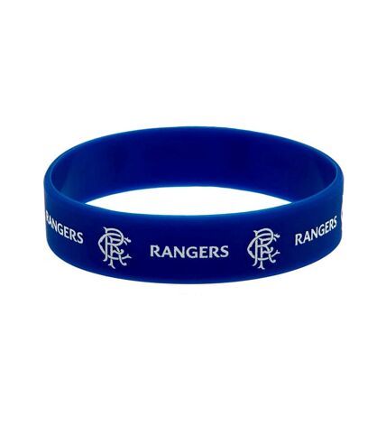 Rangers FC Silicone Wristband (Royal Blue/White) (One Size)