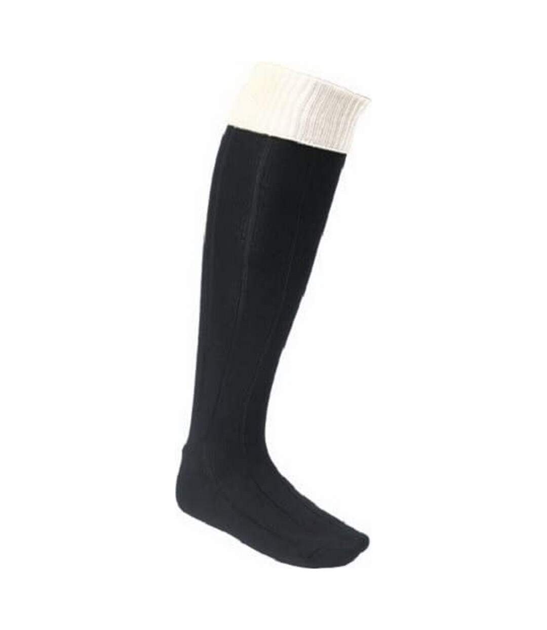 Chaussettes de foot homme noir / blanc Euro-1