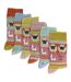 Ladies 6 Pack Alpaca Socks with Sheep Pattern-2