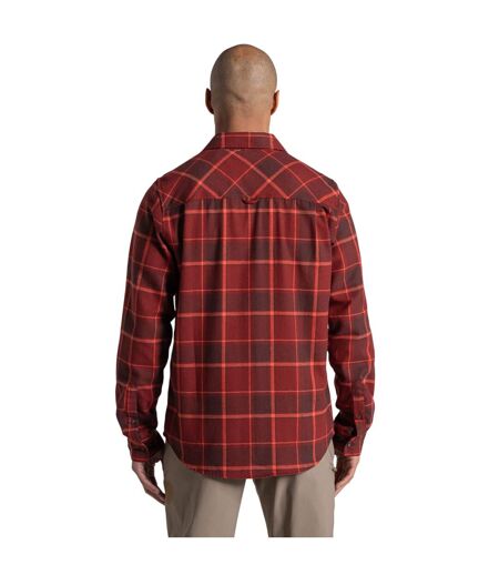 Mens Burnbank Checked Insulated Overshirt Earthenware Craghoppers