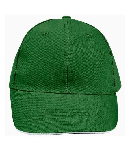 SOLS Unisex Buffalo 6 Panel Baseball Cap (Kelly Green/White) - UTPC372