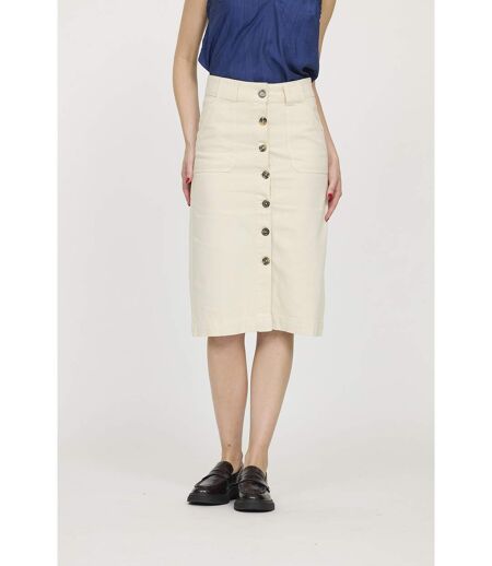 Jupe coton crayon POEME