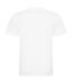 Mens piqu cotton short-sleeved polo shirt white Awdis-2
