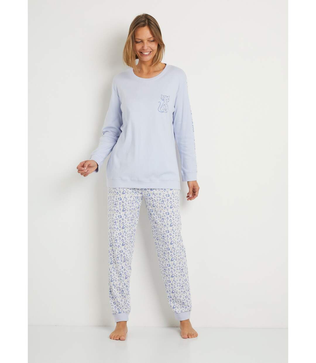 Pyjama manches longues coton interlock-1