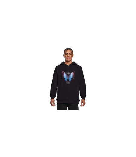 Sweat À Capuche Become The Change Butterfly Homme Noir Mister Tee