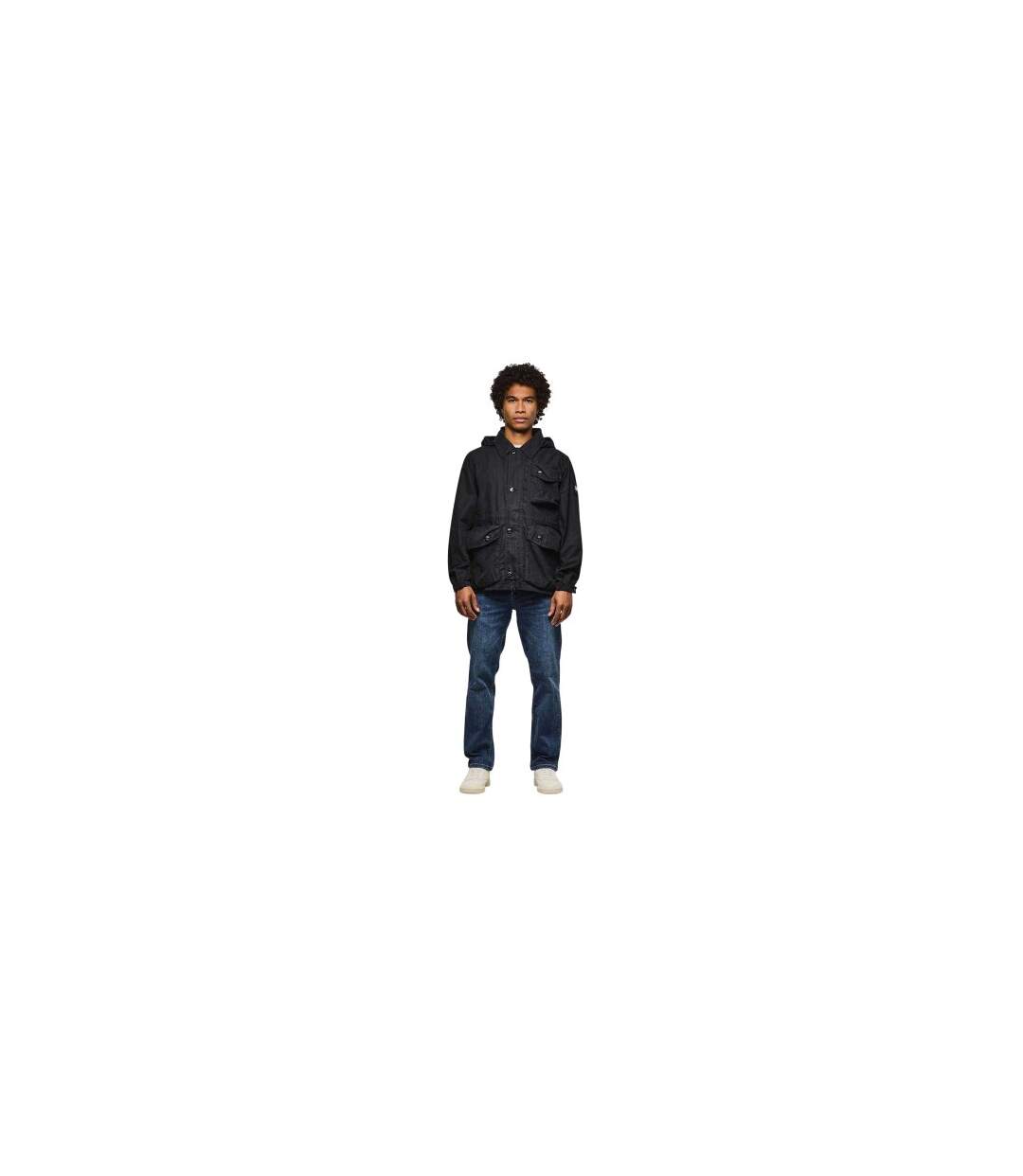 Mens Harporcrate Hooded Jacket Black Weekend Offender-1