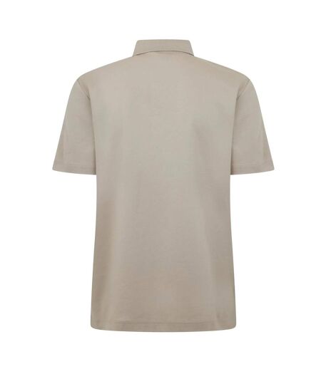 Mens Parris Monogram Polo Shirt Beige Boss