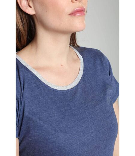 Tee shirt col rond lurex manches courtes femme Tee Summer Twilight  | Gerard Pasquier