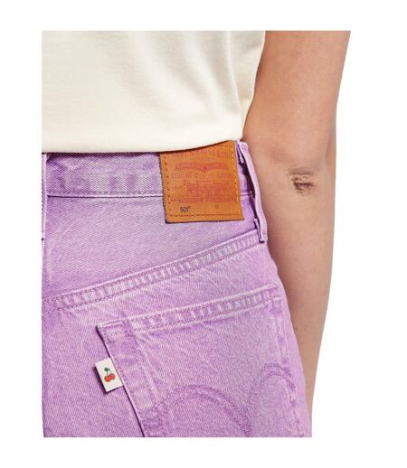 Womens/ladies 501 Original Shorts Lavender Levis