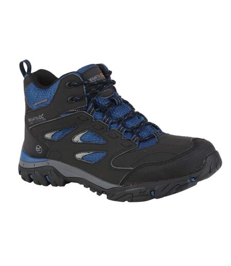 Womens/ladies holcombe iep mid hiking boots ash/blue opal Regatta