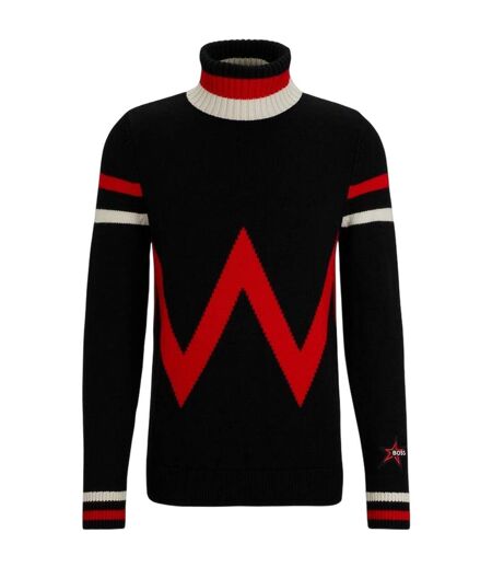 Sweat Ski Motif/style Géométrique Homme Noir Boss