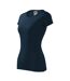 T-shirt Glance Femme Bleu Marine Malfini-3