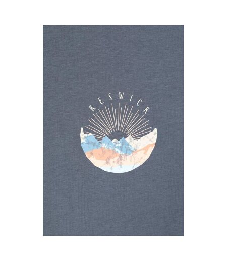 T-shirt Motif/style Imprimé Sur Poitrine Keswick Femme Bleu Foncé Mountain Warehouse